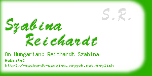 szabina reichardt business card